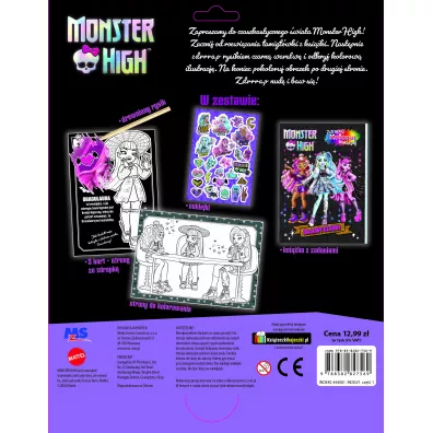 Monster High. Zdrapuj, koloruj, naklejaj
