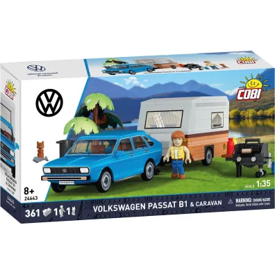 Action town COBI klocki Volkswagen Passat B1 With Caravan COBI-24643