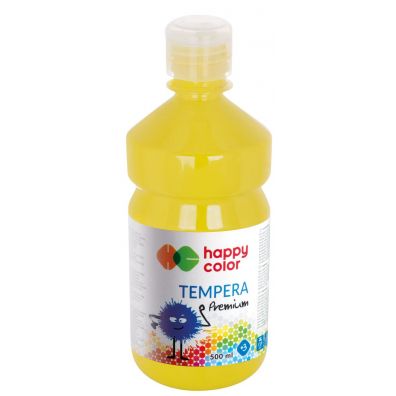 Happy Color Farba tempera Premium 500 ml cytrynowa