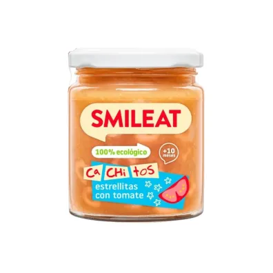 Smileat S�oiczek z ekologicznymi ma�ymi kawa�kami makaronu z pomidorami po 10 miesi�cu 230 g Bio