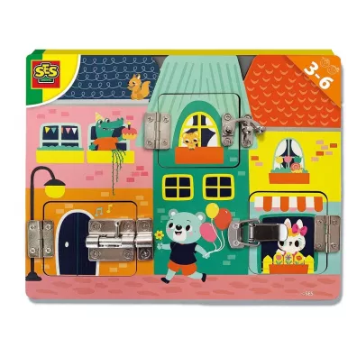 Drewniana tablica zamk�w/zatrzask�w Ses Creative