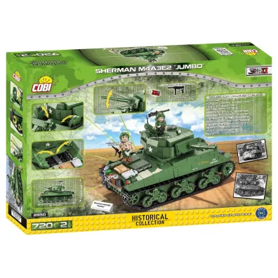Historical collection wwii COBI klocki Czo�g Sherman M4A3E2 Jumbo COBI-2550