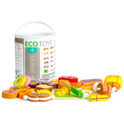 Drewniane jedzenie artyku�y spo�ywcze do krojenia Ecotoys