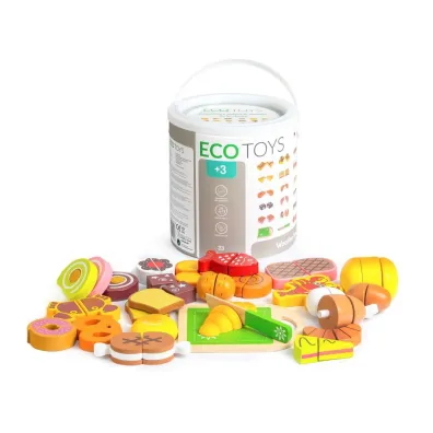 Drewniane jedzenie artyku�y spo�ywcze do krojenia Ecotoys