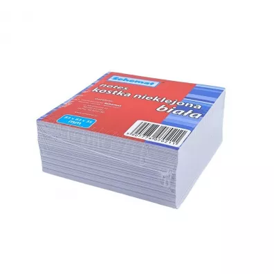 Schemat Kostka papierowa bia�a nieklejona 83x83x35mm