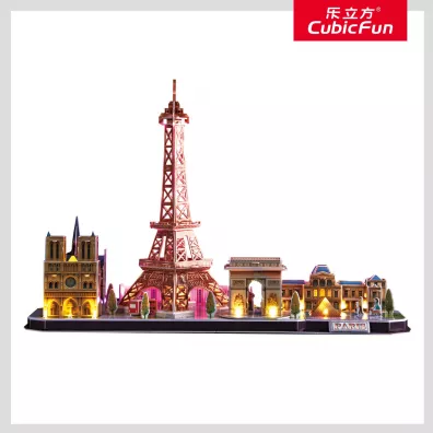 Puzzle 3D 115 el. Pary� LED Cubic Fun