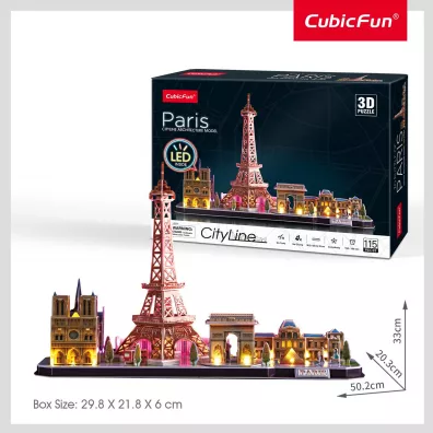 Puzzle 3D 115 el. Pary� LED Cubic Fun