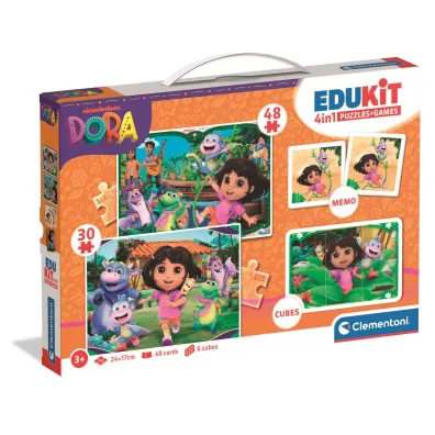 Puzzle 30+48 el. 4w1 Edukit Dora Clementoni