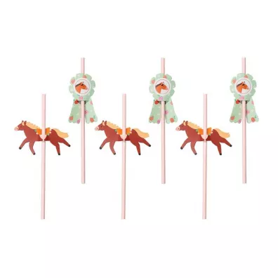 PartyDeco S�omki konie 19.5cm 6 szt.