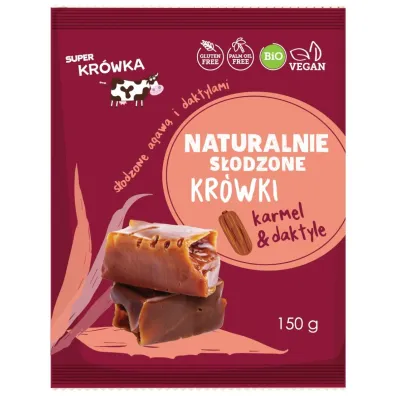 Super Kr�wka Kr�wki s�odzone agaw� i daktylem 150 g Bio
