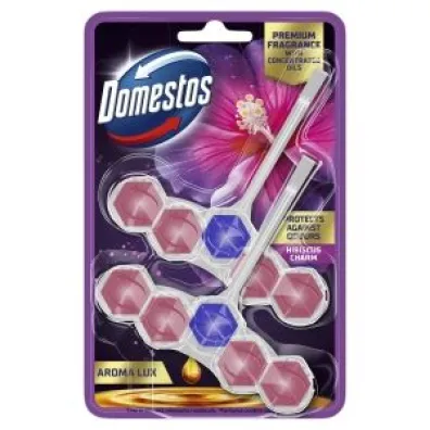 Domestos Kostka toaletowa Power 5 Aroma Lux Hibiscus Oil & Wild Berries 110 g
