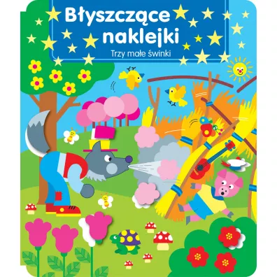 B�yszcz�ce naklejki. Trzy ma�e �winki