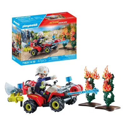 Playmobil Action Heroes Quad stra�y po�arnej w akcji 71825