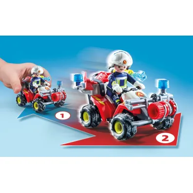Playmobil Action Heroes Quad stra�y po�arnej w akcji 71825