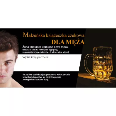 Ksi��eczka czekowa dla M�a GrajmyRazem