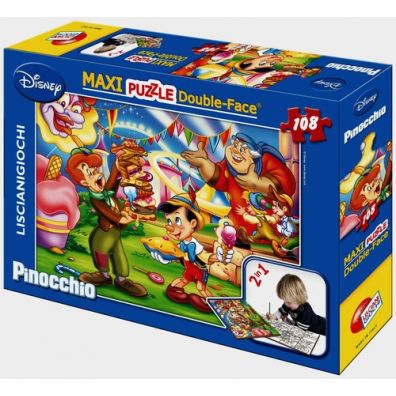 Puzzle 108 el. dwustronne Maxi Pinokio Lisciani