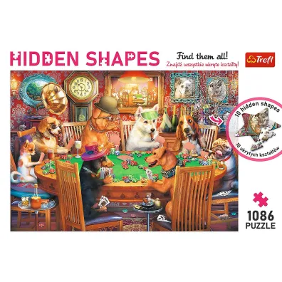Puzzle 1086 el. Hidden Shapes. Wiecz�r gier Trefl