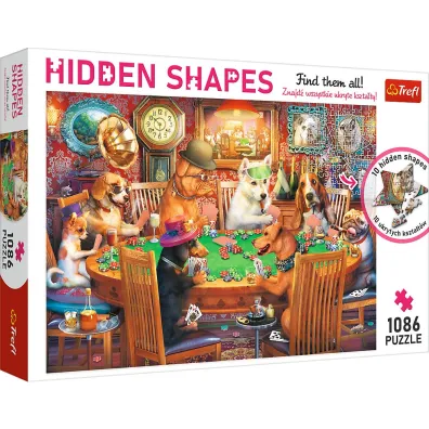 Puzzle 1086 el. Hidden Shapes. Wiecz�r gier Trefl