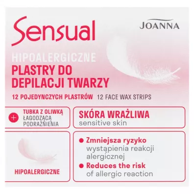 Joanna Hipoalergiczne plastry do depilacji twarzy