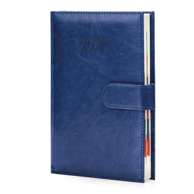 Kalendarz 2027 A5 Business Premium Dzienny Granat