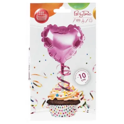 Arpex Balon foliowy na patyczku serce r�owy