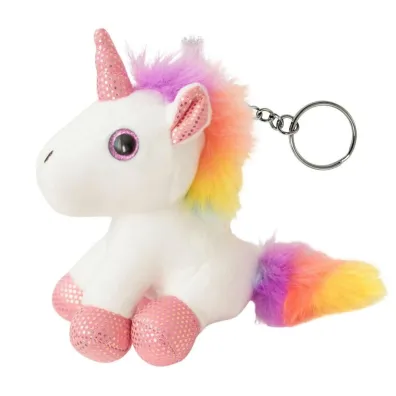 LeanToys Brelok pluszowy bia�y 12cm