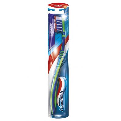 Aquafresh Max Active Clean Deep Toothbrush szczoteczka do zbw Medium