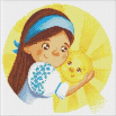 Diamentowa mozaika - Soneczko 30x30cm