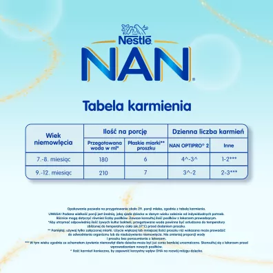 Nestle Nan Optipro 2 Mleko nastpne dla niemowlt po 6 miesicu 650 g