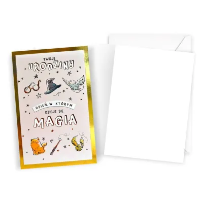 Kukartka Karnet DHS-019 Urodziny  Harry Potter