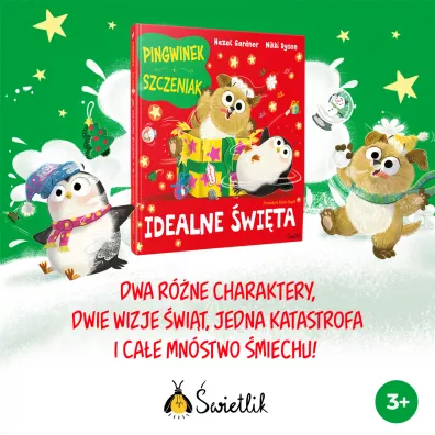 Idealne �wi�ta. Pingwinek i szczeniak