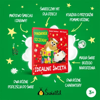 Idealne �wi�ta. Pingwinek i szczeniak