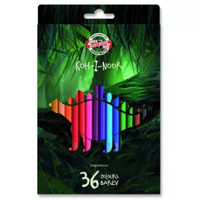 Koh-I-Noor Kredki Dino 3595 36 szt.