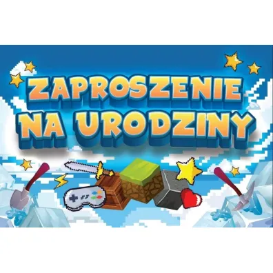 Yeku Zaproszenie Urodziny Zay Mini 10 szt.