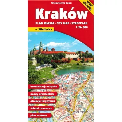 Krak�w. Plan miasta w skali 1:26 000