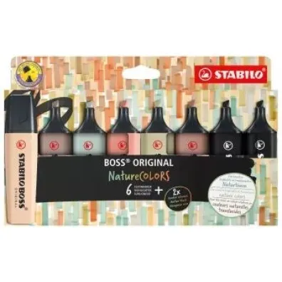 Stabilo Zakre�lacze Boss Original Nature Colors 8 szt.