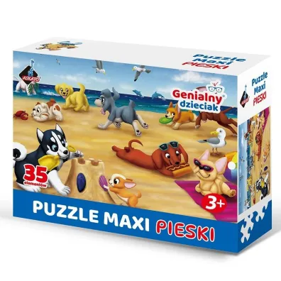 Puzzle maxi 35el pieski Askato