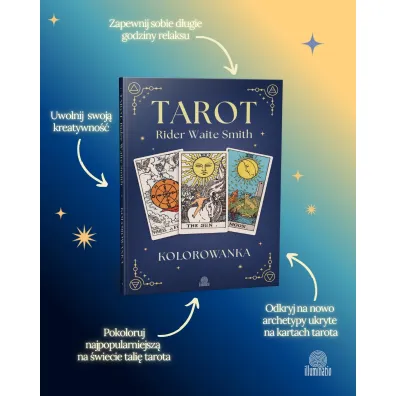 Tarot Rider Waite Smith. Kolorowanka