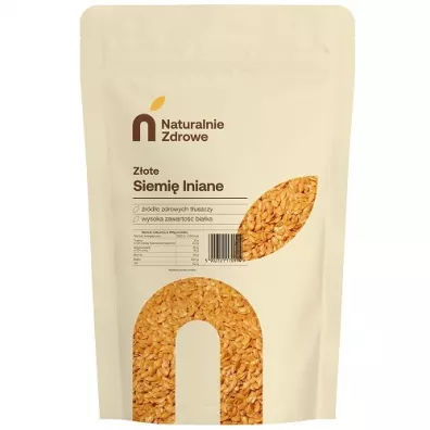 Naturalnie Zdrowe Siemi lniane zote ziarno 1 kg