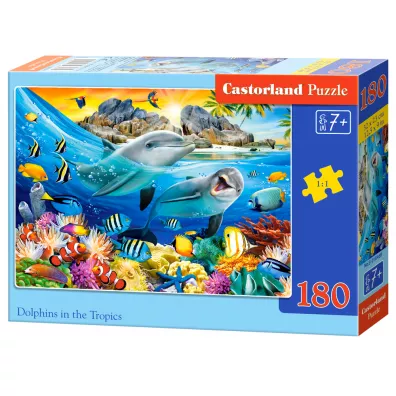 Puzzle 180 el. Dolphins in the Tropics Castorland