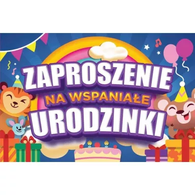 Yeku Zaproszenie Urodziny 10 szt.