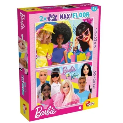 Puzzle 2x60 el. MaxiFloor Barbie Lisciani