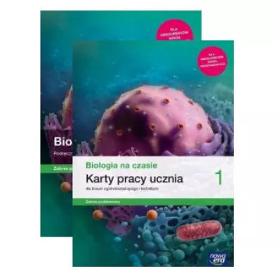 Pakiet Biologia na czasie 1. Podr�cznik i Karty pracy ucznia dla liceum og�lnokszta�c�cego i technikum. Zakres podstawowy. Szko�y ponadpodstawowe - Barbara Januszewska-Hasiec, Jacek Paw�owski, Joanna Koby�ecka, Renata Stencel, Anna  Helmin, Jolanta  Holeczekm