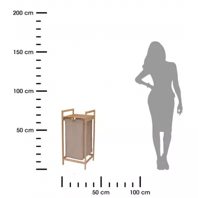 Bathroom Solutions Pka azienkowa z koszem na pranie h73 x 33 x 33 cm