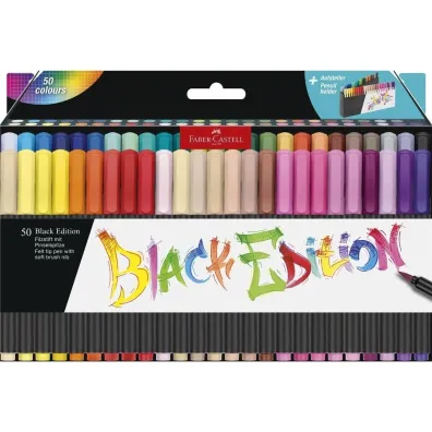 Faber-Castell Pisaki p�dzelkowe black edition 50 kol.