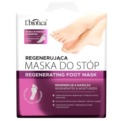 LBiotica Regeneruj�ca maska do st�p w postaci nas�czonych skarpetek 2 szt.