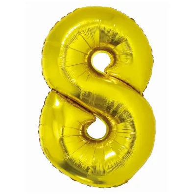 Godan Balon foliowy cyfra 8 zota Smart 76cm