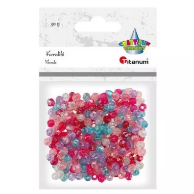 Titanum Koraliki plastikowe fasetowane 30g