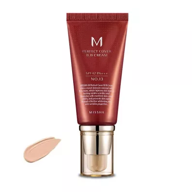 Missha M Perfect Cover BB Cream SPF42/PA+++ wielofunkcyjny krem BB 13 Bright Beige 50 ml