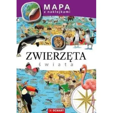 Mapa z naklejkami Zwierz�ta �wiata - Agata Adamczak, Anna Kodyniak